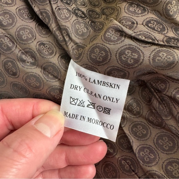 Pino by Pinoporte Dino Lambskin Leather Quilted Bomber Jacket - Dark Brown - Picture 3 of 11